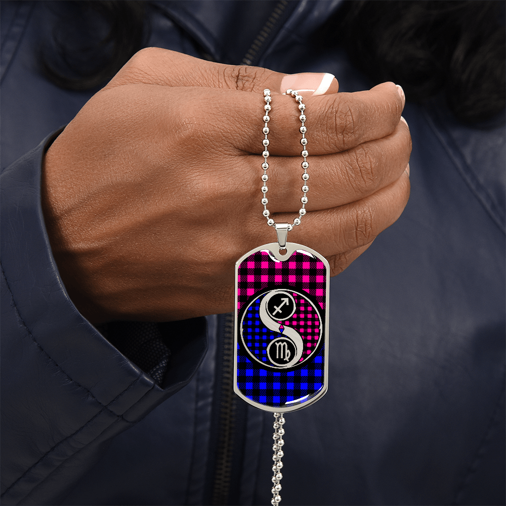 Virgo and Sagittarius Zodiac Necklace