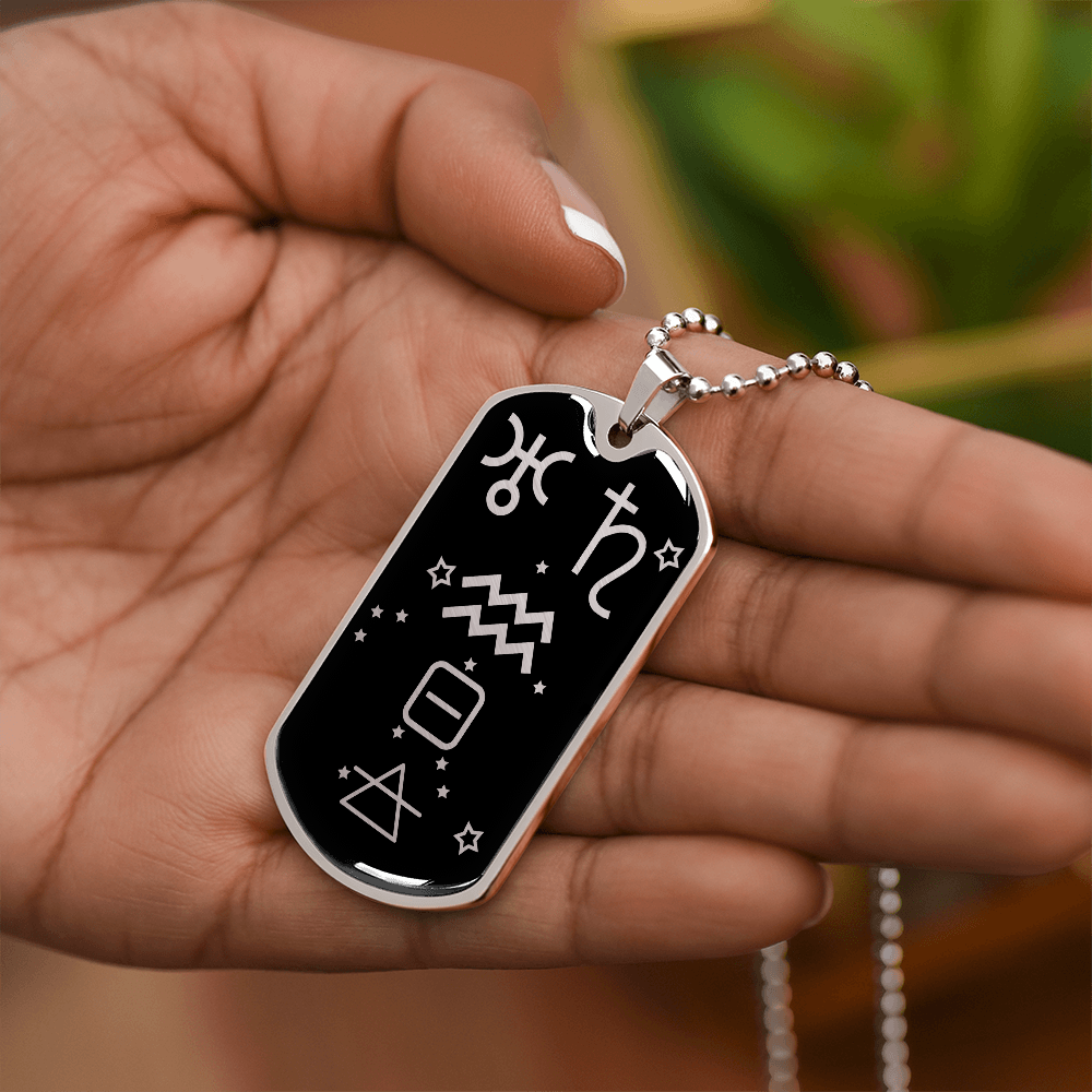 Aquarius Zodiac Necklace