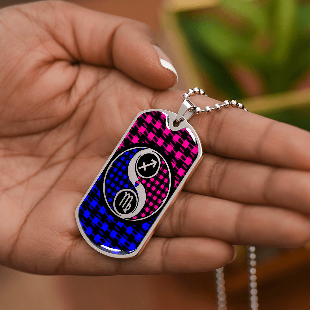 Virgo and Sagittarius Zodiac Necklace