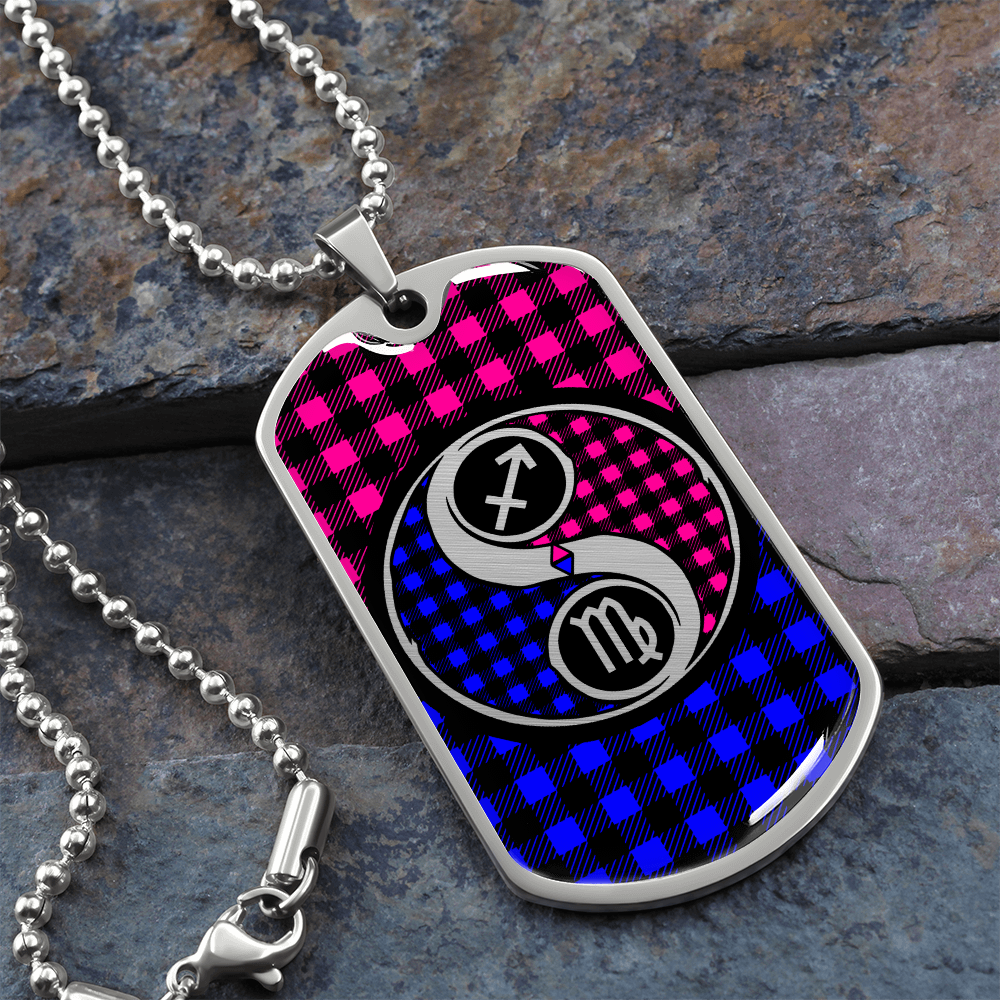 Virgo and Sagittarius Zodiac Necklace