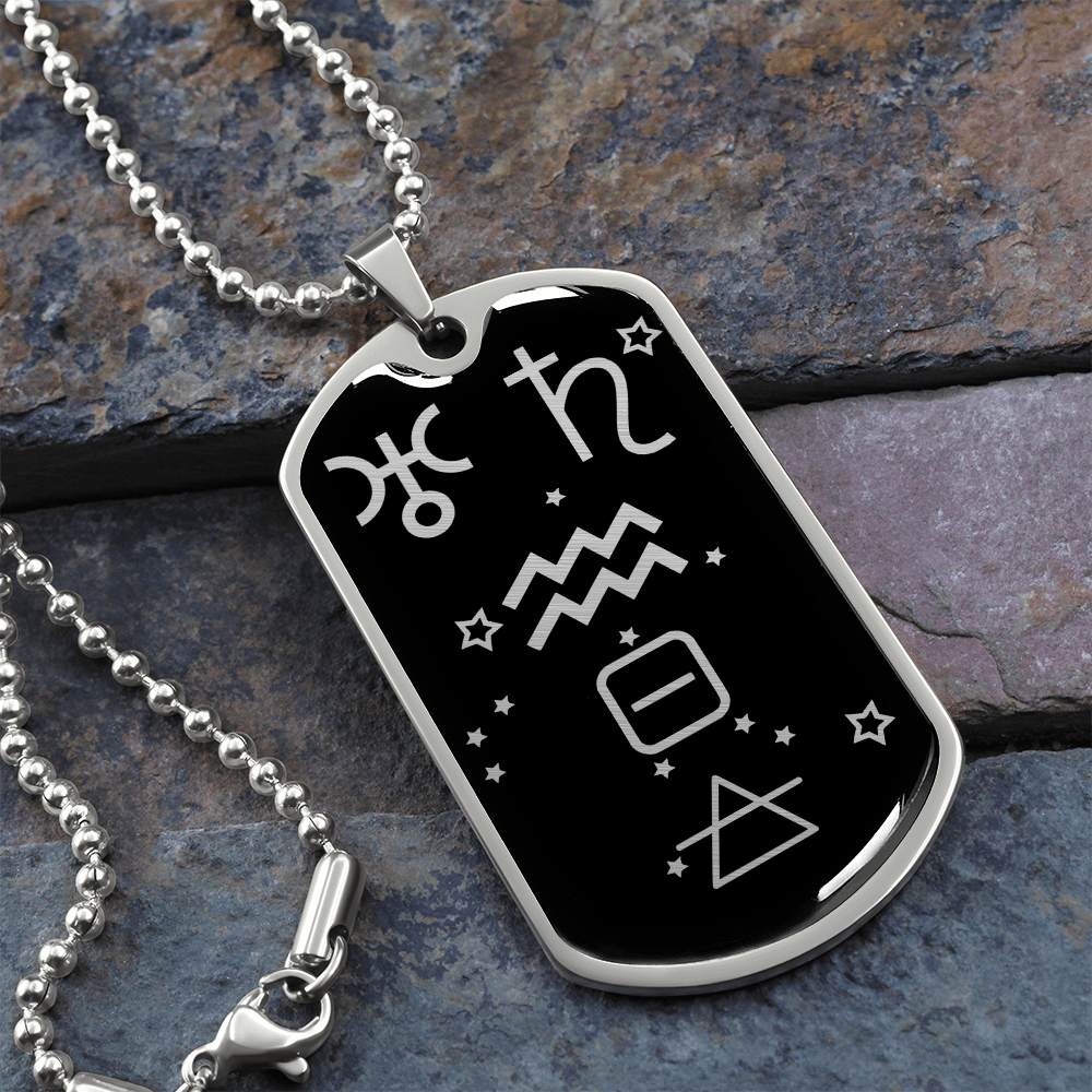 Aquarius Zodiac Necklace