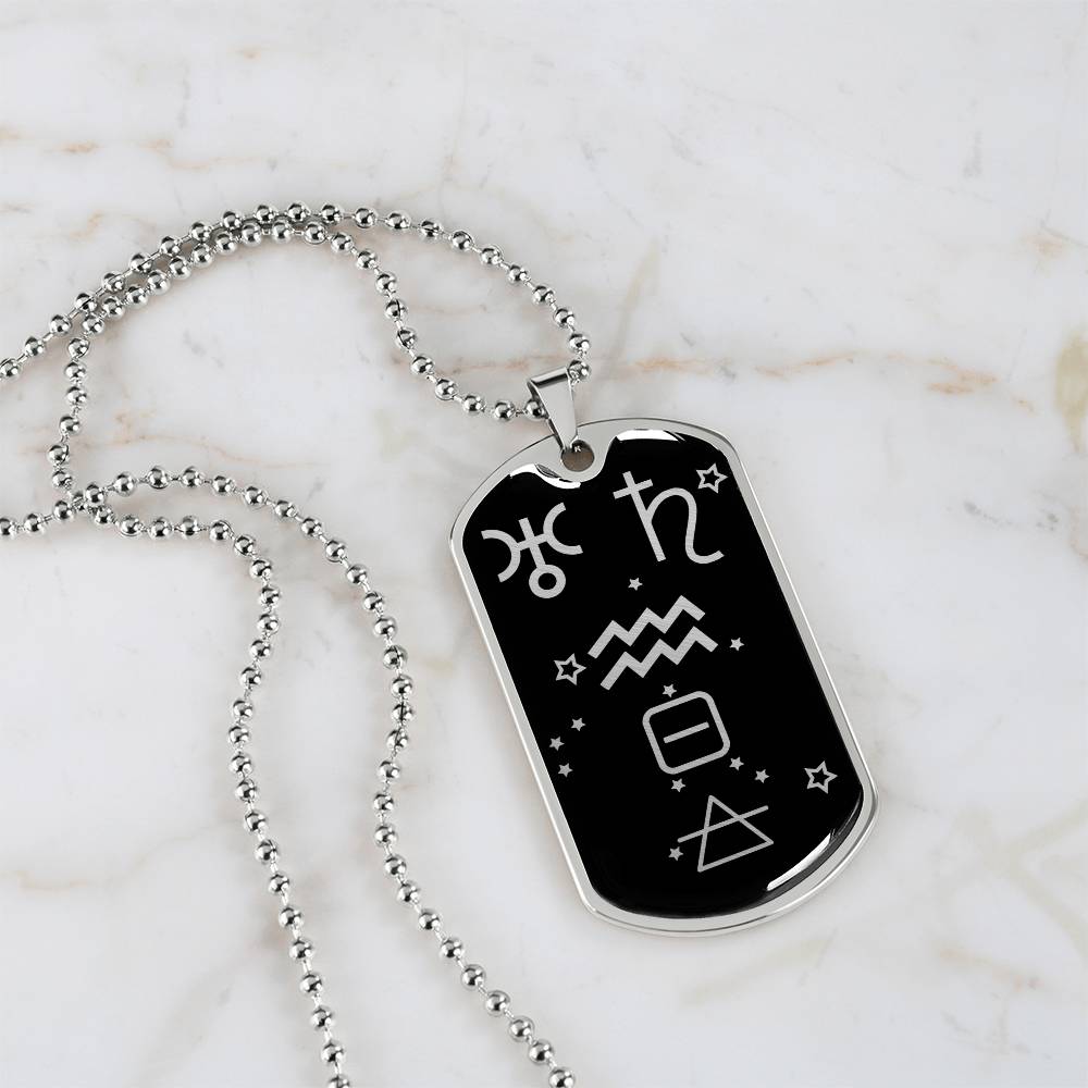 Aquarius Zodiac Necklace