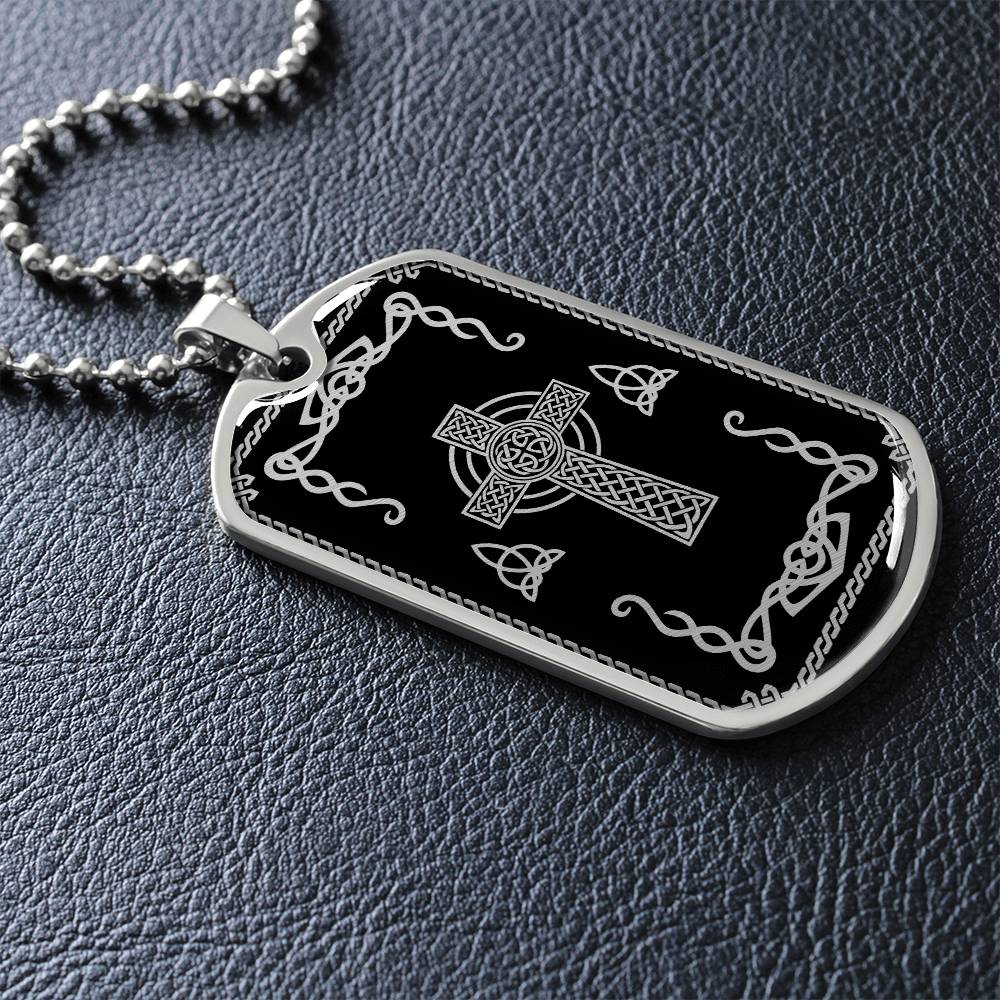 Celtic Cross Necklace Trinity knots