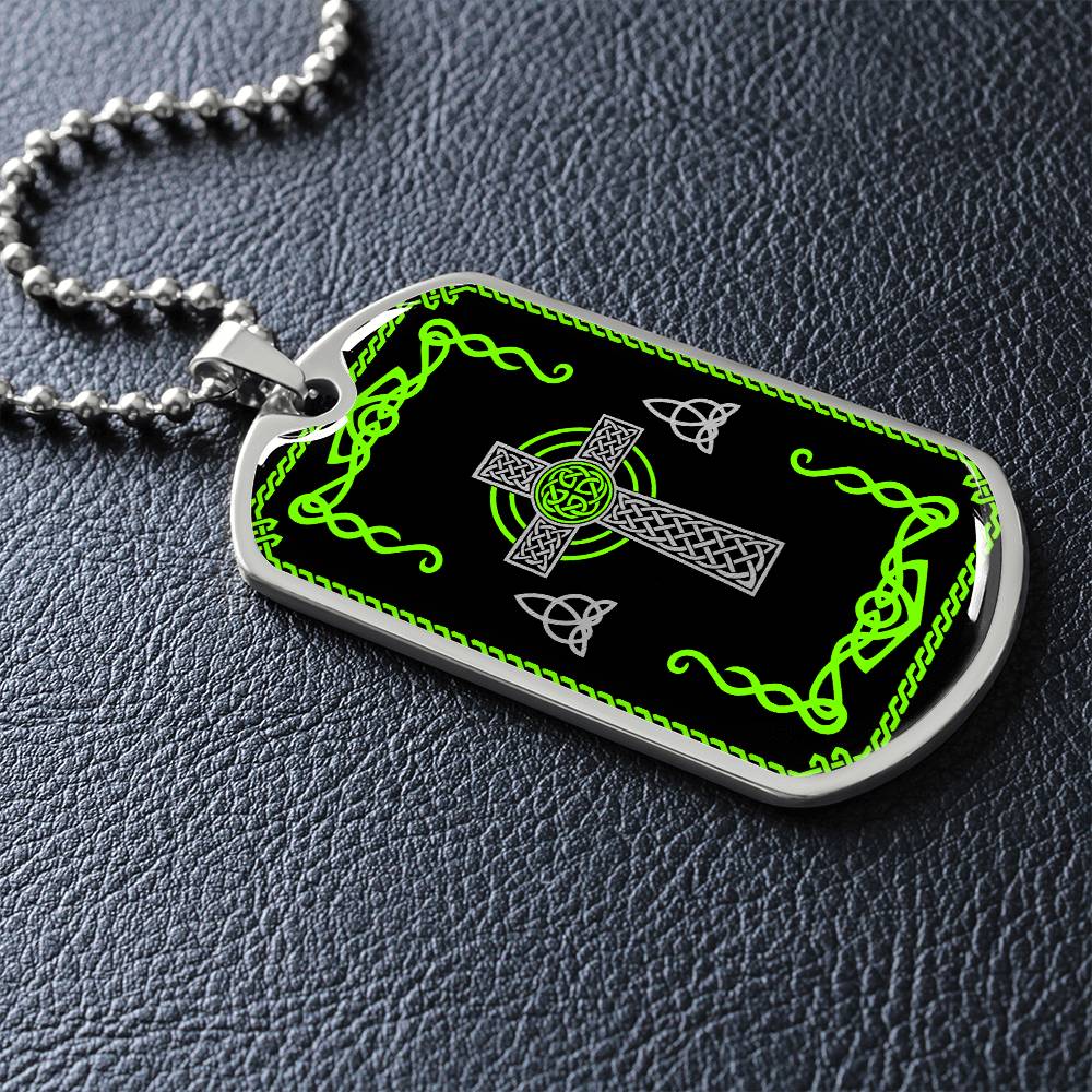 Mens Celtic Necklace, Celtic Cross Necklace, Trinity Knot Necklace, Christian Cross Pendant, Irish Jewelry, Protection Necklace, Viking gift