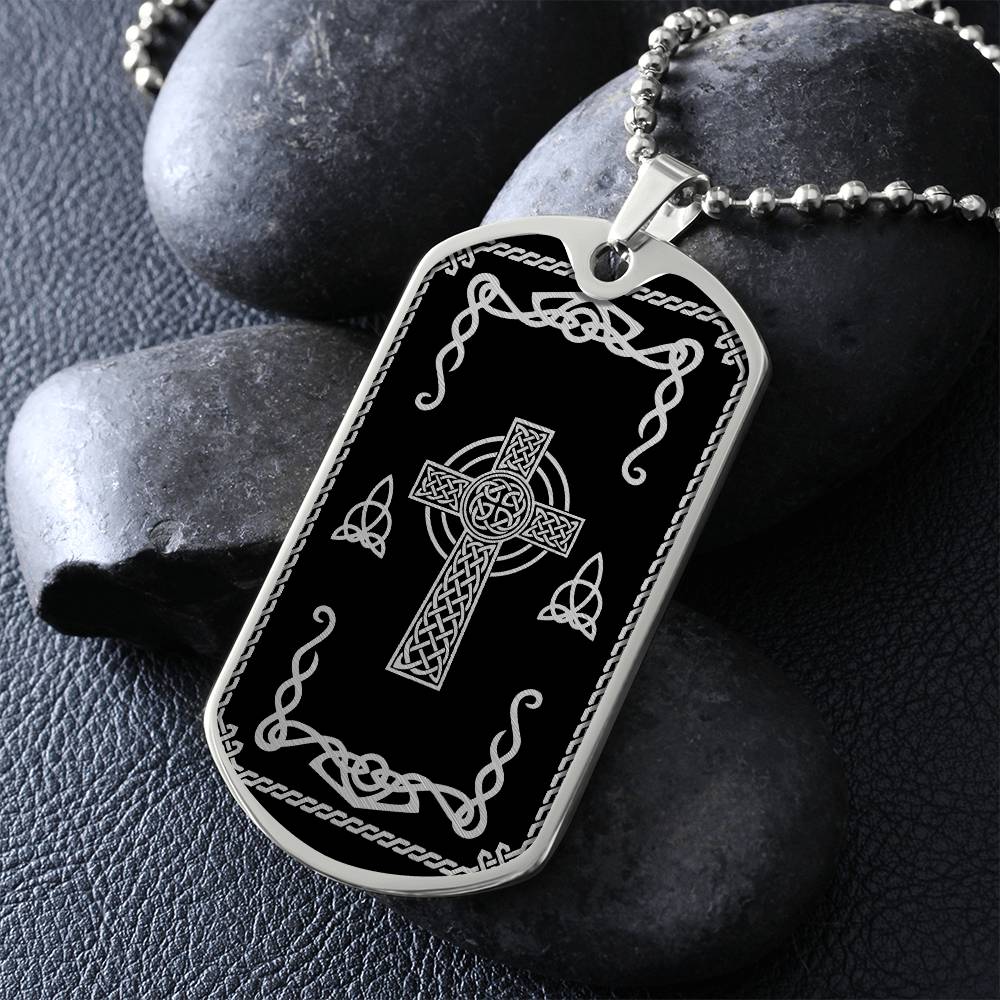 Celtic Cross Necklace Trinity knots