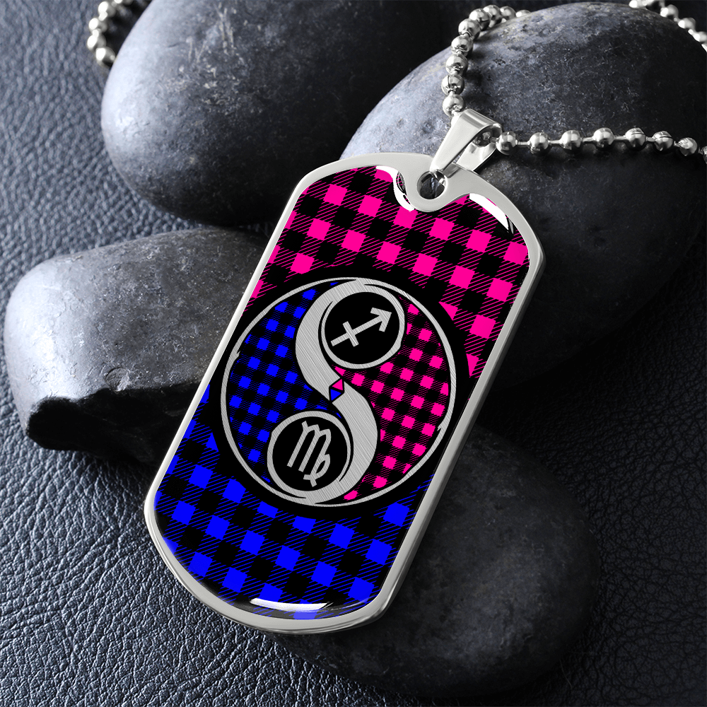 Virgo and Sagittarius Zodiac Necklace