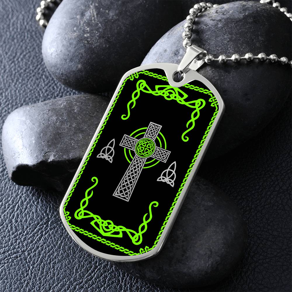 Mens Celtic Necklace, Celtic Cross Necklace, Trinity Knot Necklace, Christian Cross Pendant, Irish Jewelry, Protection Necklace, Viking gift