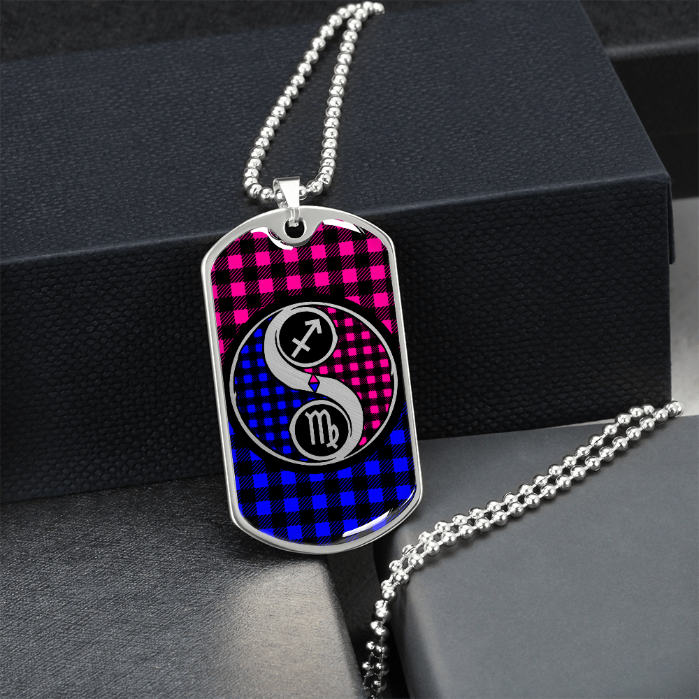 Virgo and Sagittarius Zodiac Necklace