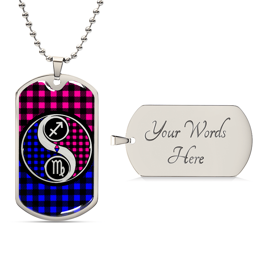 Virgo and Sagittarius Zodiac Necklace