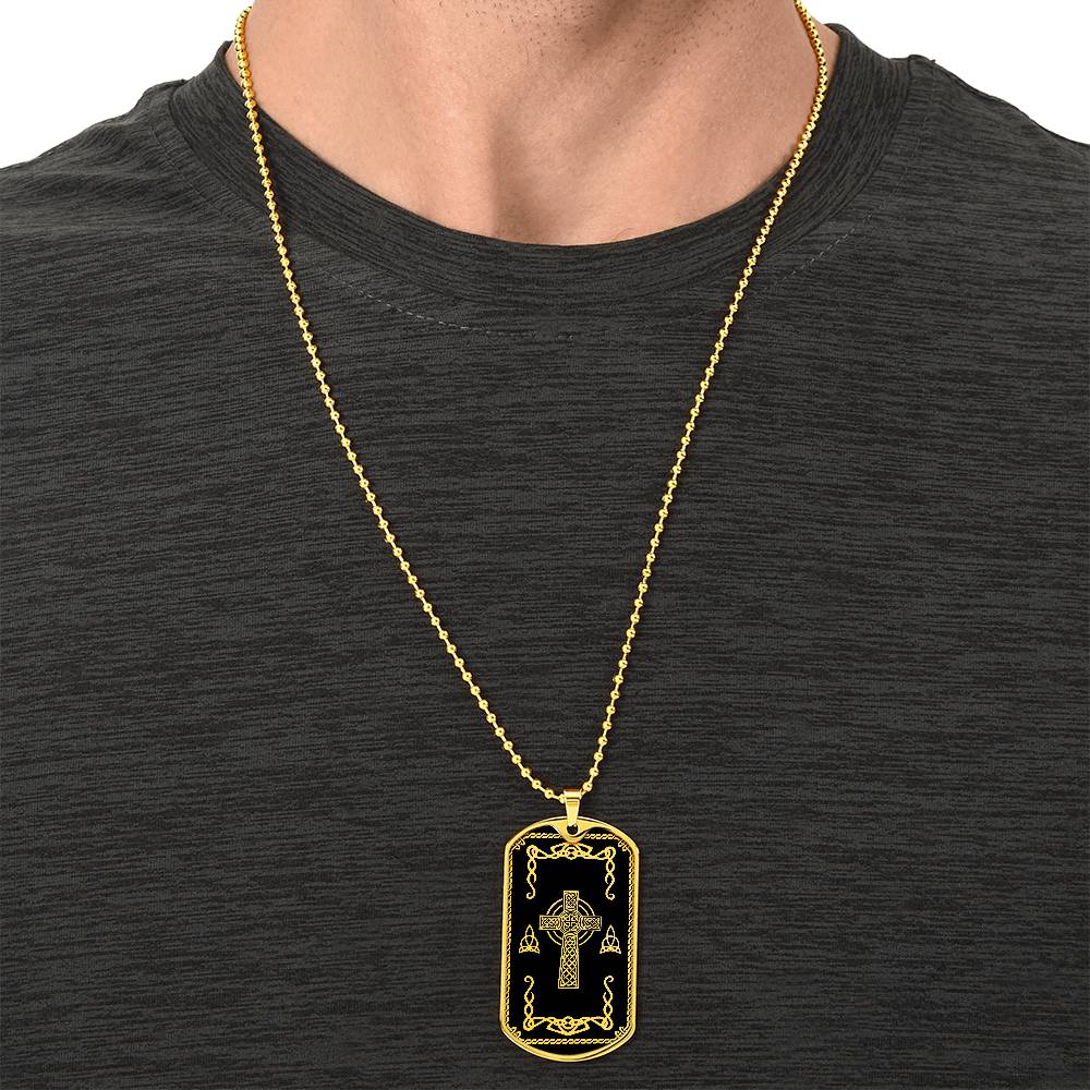 Celtic Cross Necklace Trinity knots