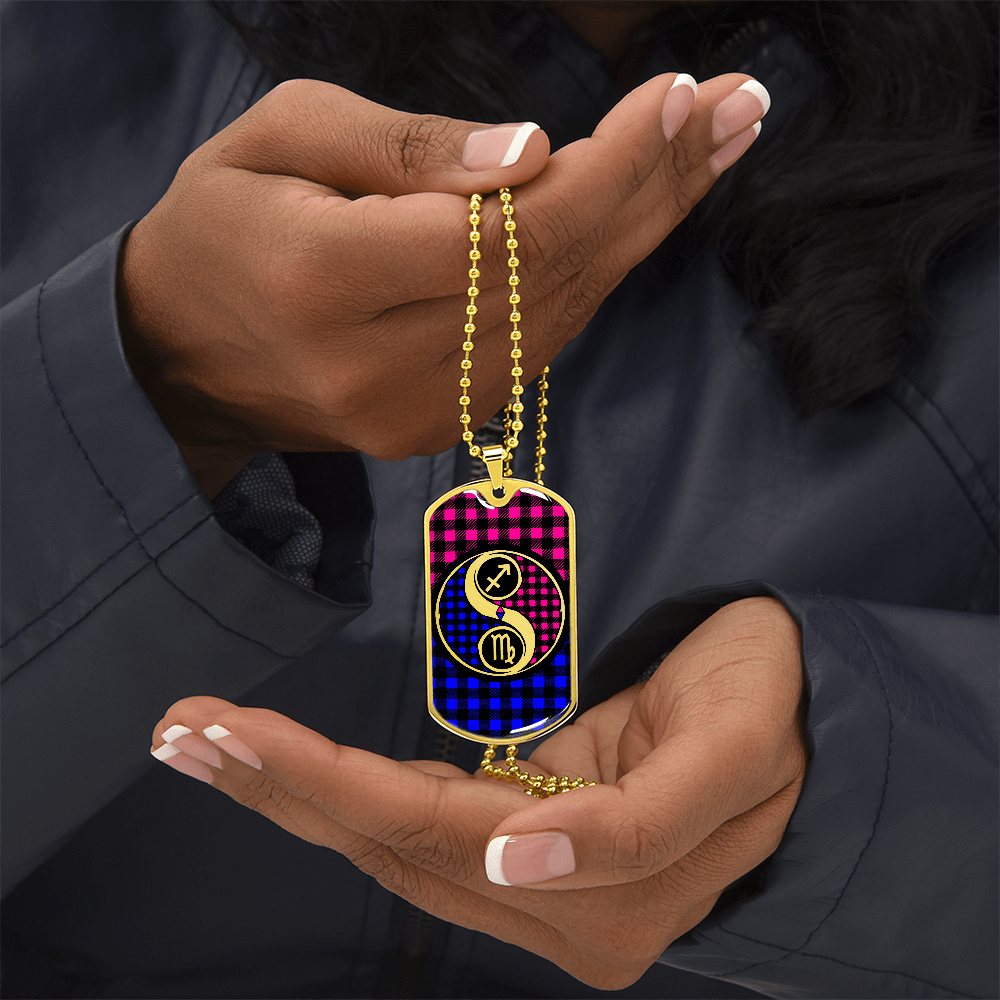 Virgo and Sagittarius Zodiac Necklace