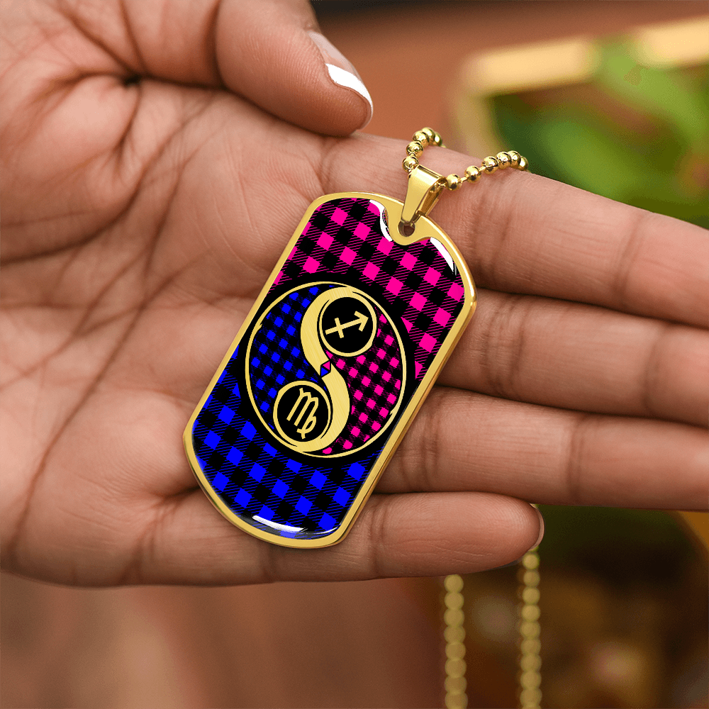 Virgo and Sagittarius Zodiac Necklace