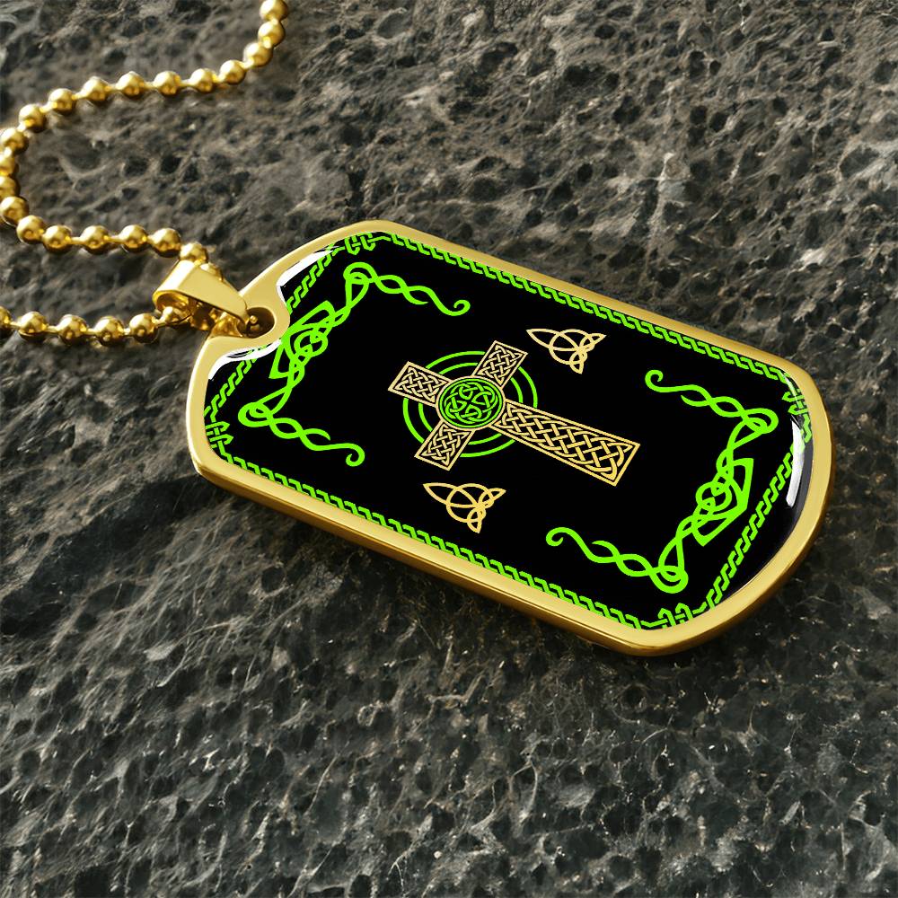 Mens Celtic Necklace, Celtic Cross Necklace, Trinity Knot Necklace, Christian Cross Pendant, Irish Jewelry, Protection Necklace, Viking gift