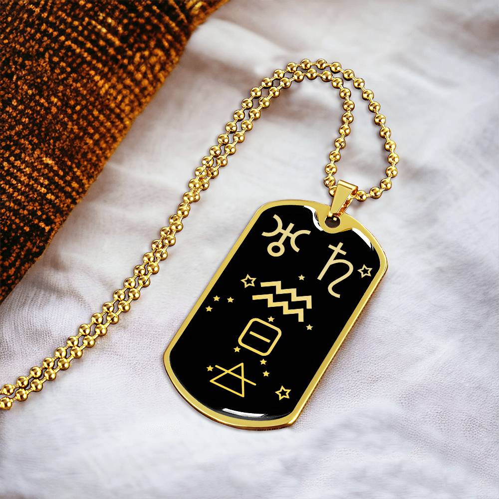Aquarius Zodiac Necklace