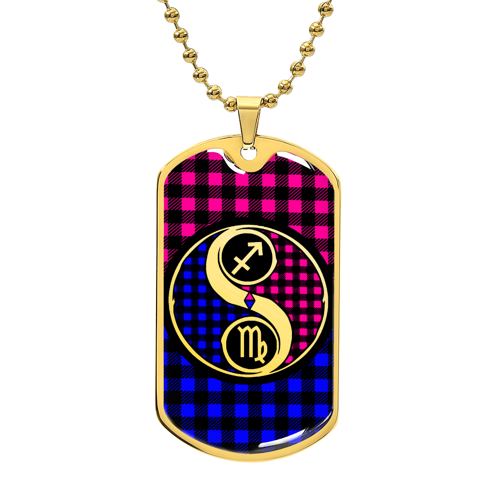 Virgo and Sagittarius Zodiac Necklace