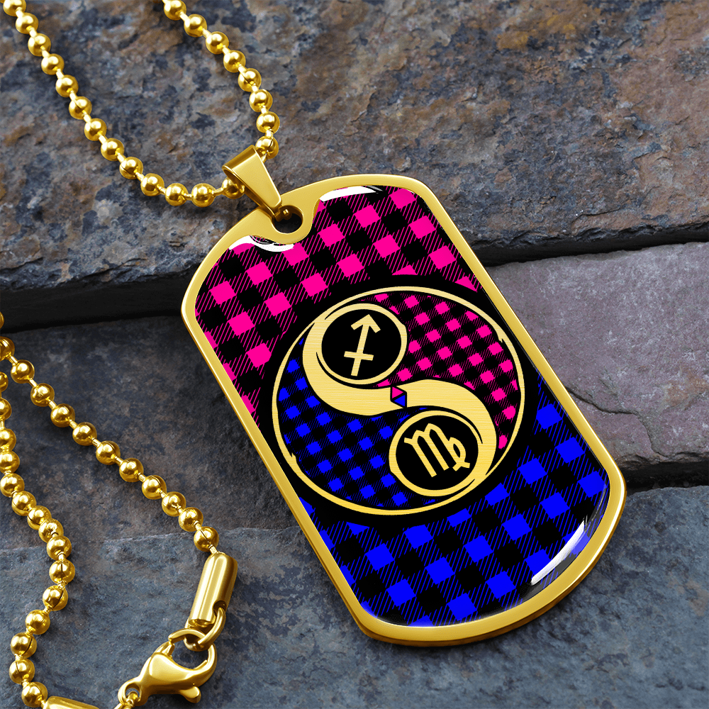 Virgo and Sagittarius Zodiac Necklace