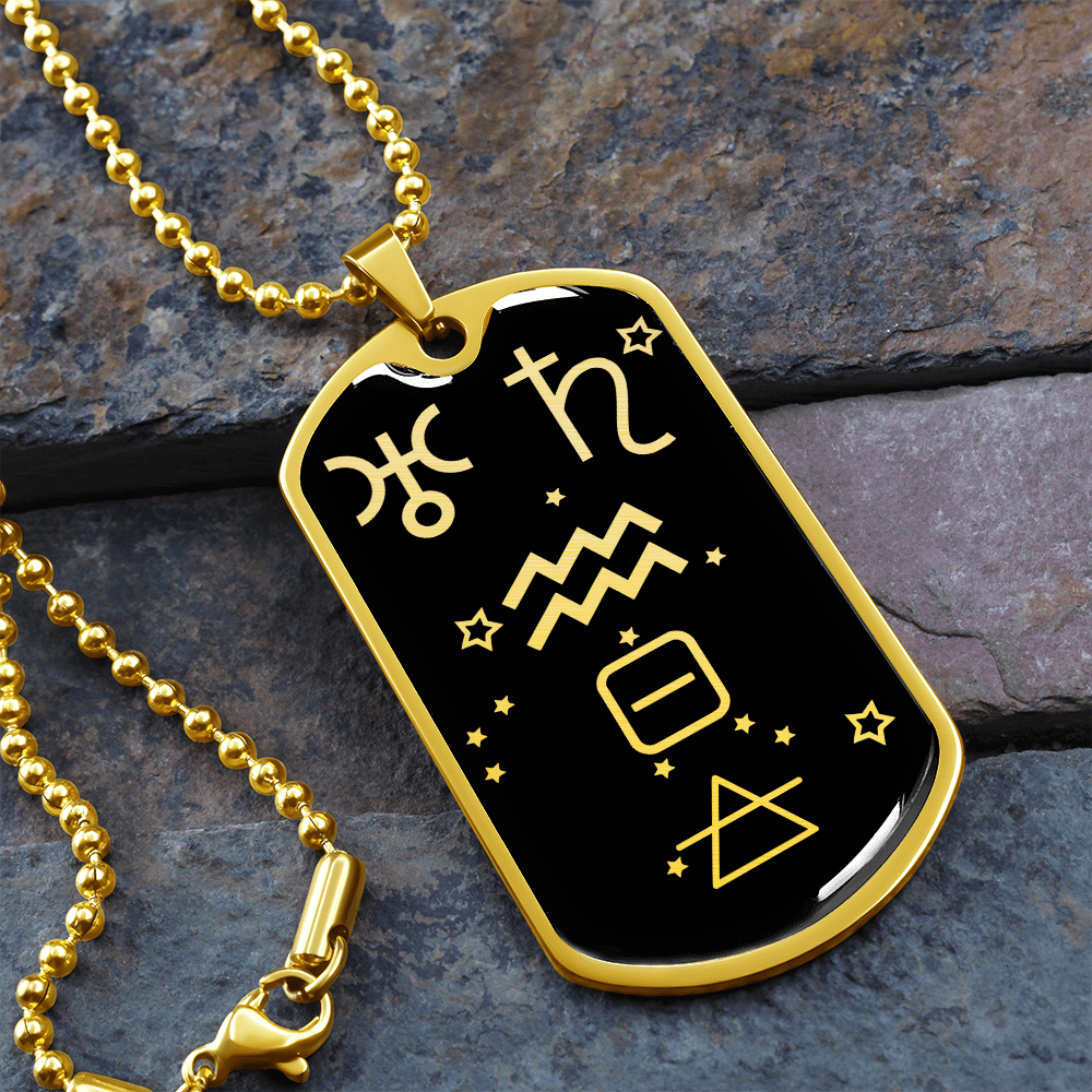 Aquarius Zodiac Necklace