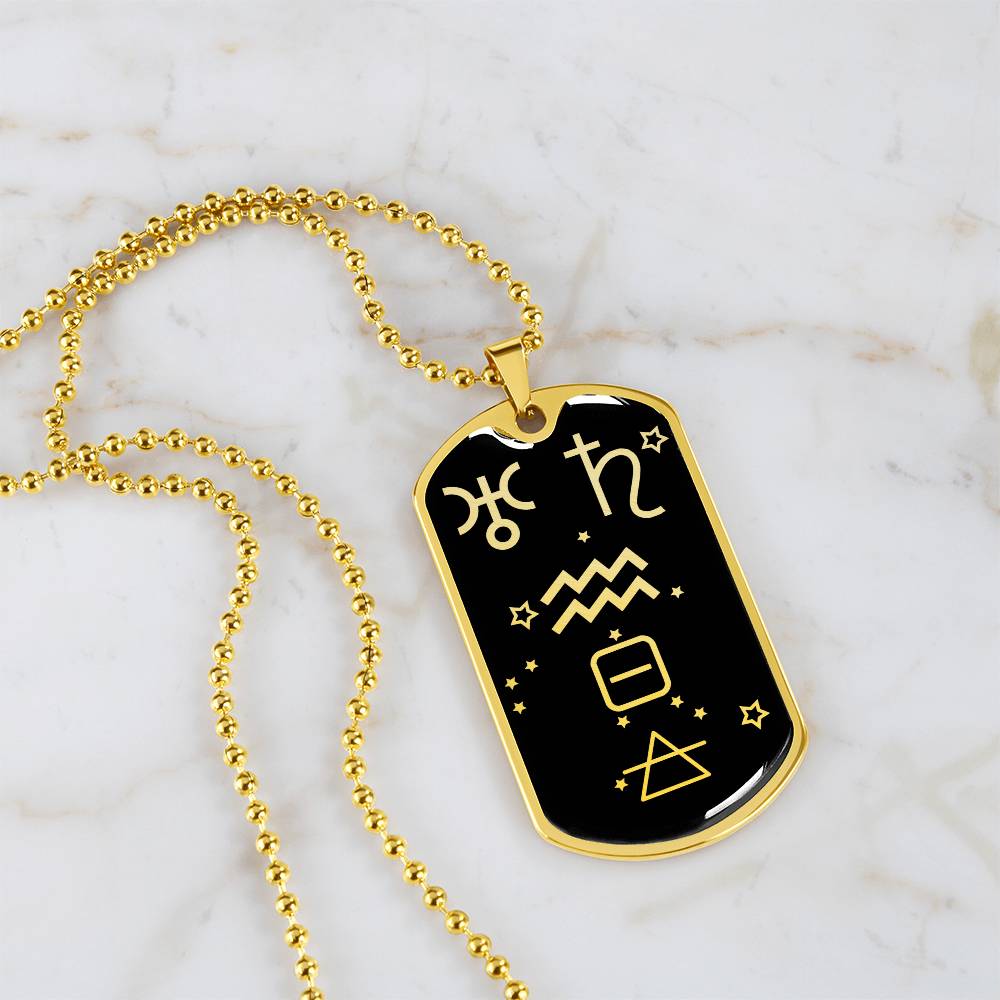 Aquarius Zodiac Necklace