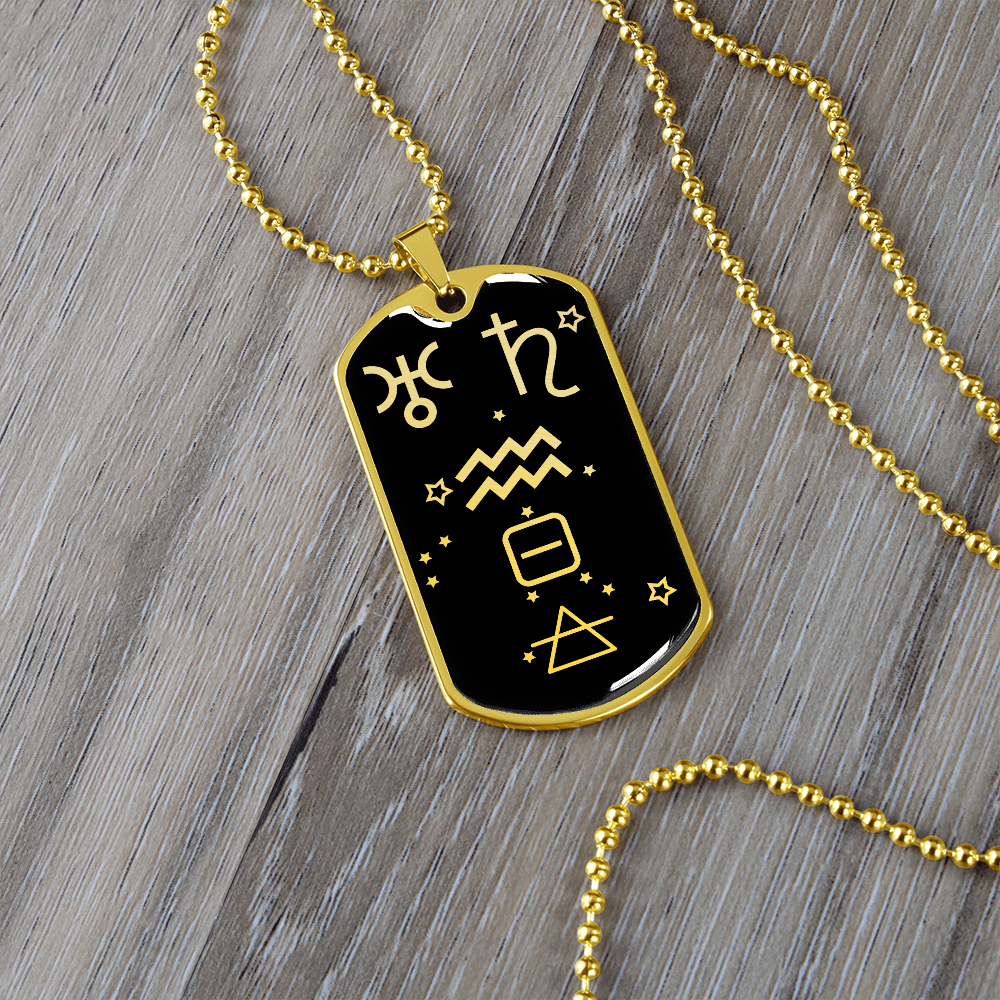 Aquarius Zodiac Necklace