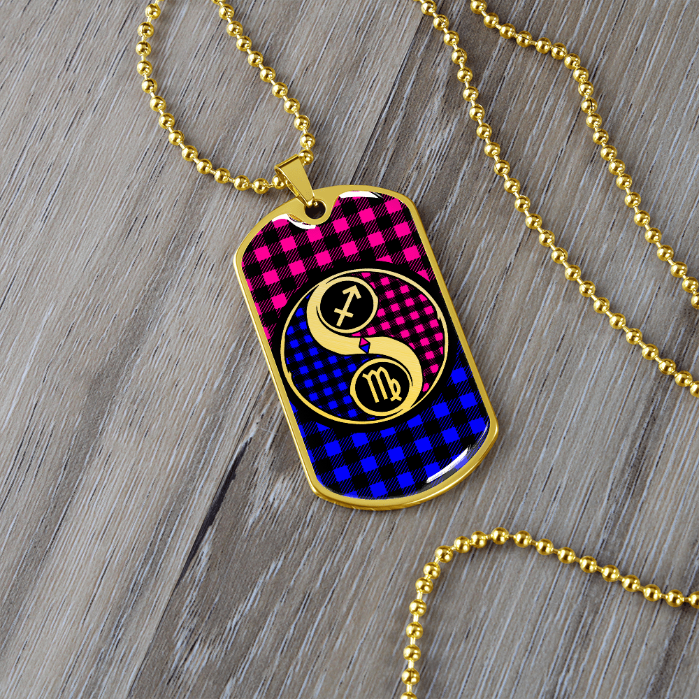 Virgo and Sagittarius Zodiac Necklace