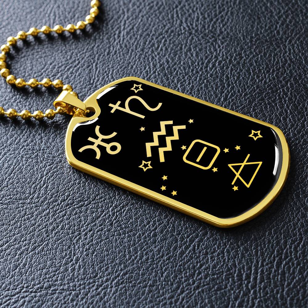 Aquarius Zodiac Necklace