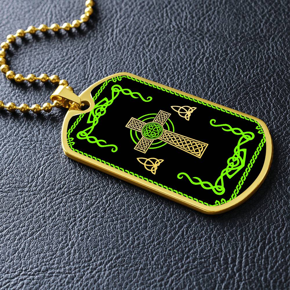 Mens Celtic Necklace, Celtic Cross Necklace, Trinity Knot Necklace, Christian Cross Pendant, Irish Jewelry, Protection Necklace, Viking gift