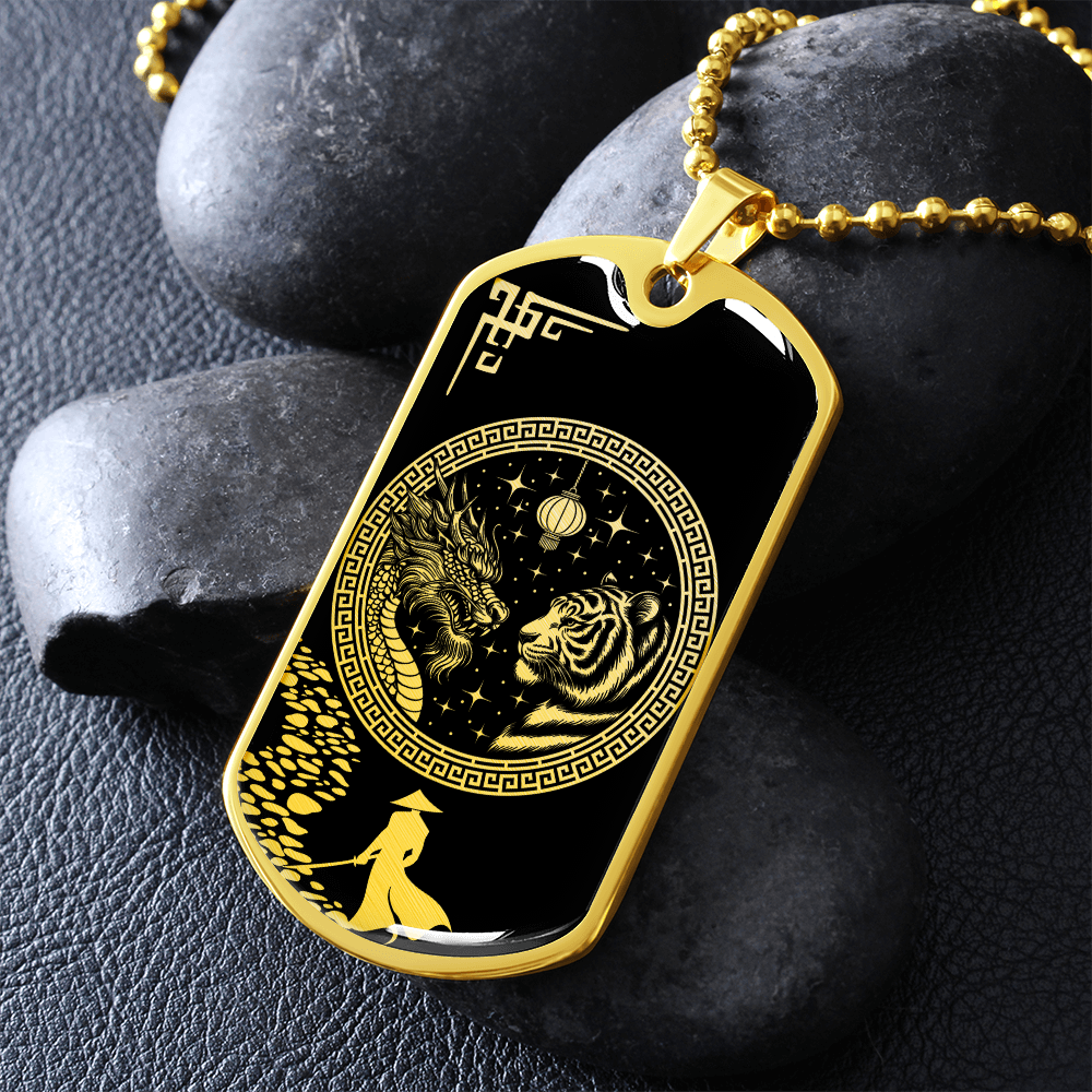 Year of The Tiger and Dragon Necklace