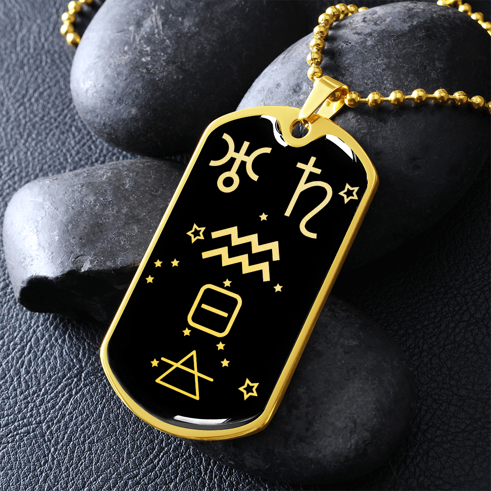 Aquarius Zodiac Necklace