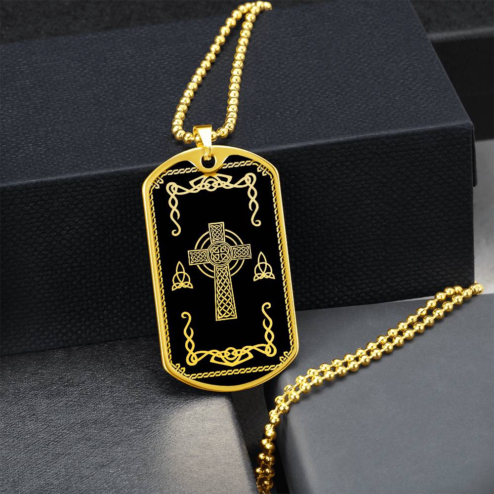 Celtic Cross Necklace Trinity knots