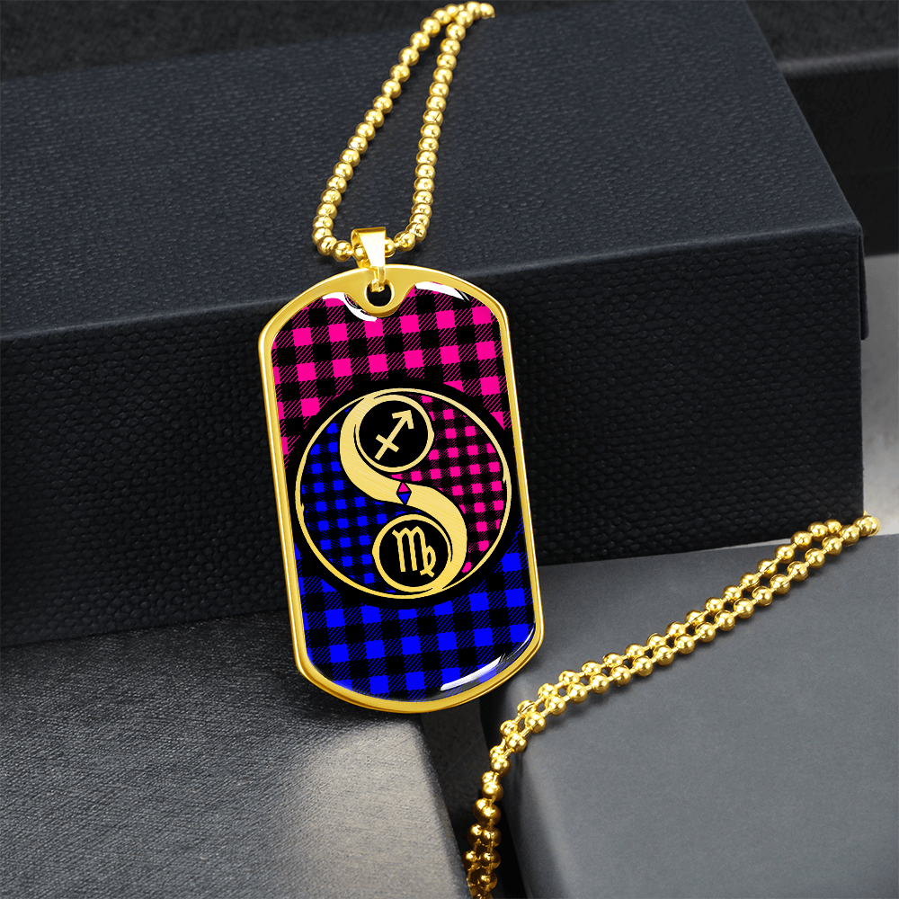 Virgo and Sagittarius Zodiac Necklace