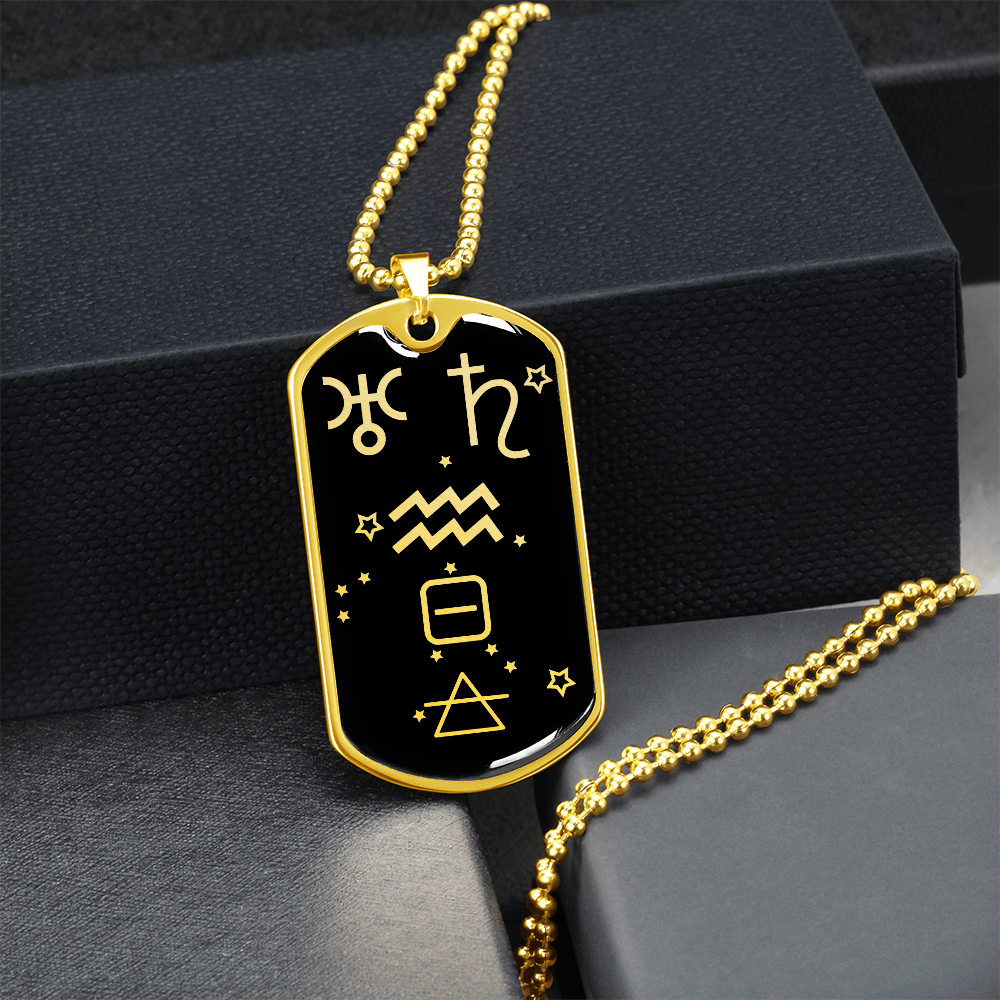 Aquarius Zodiac Necklace