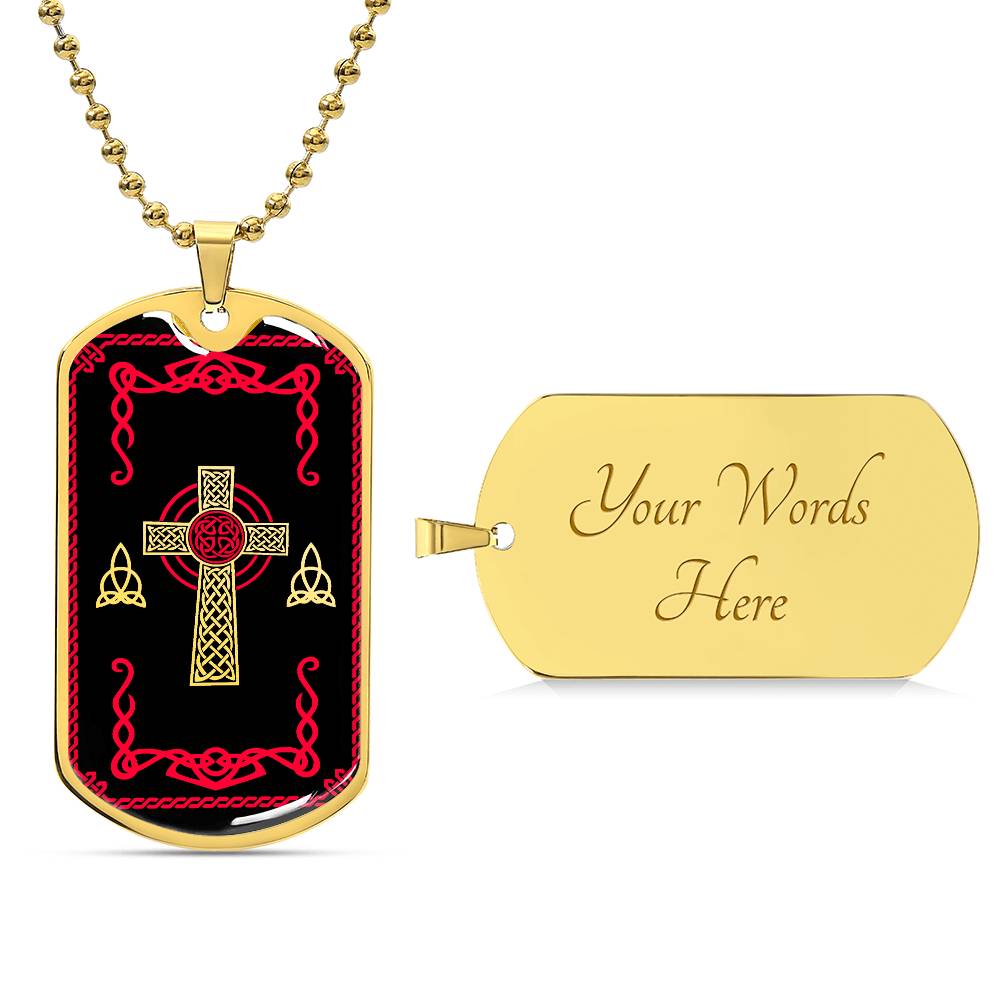 Mens Celtic Necklace, Celtic Cross Necklace, Trinity Knot Necklace, Christian Cross Pendant, Irish Jewelry, Protection Necklace, Viking gift