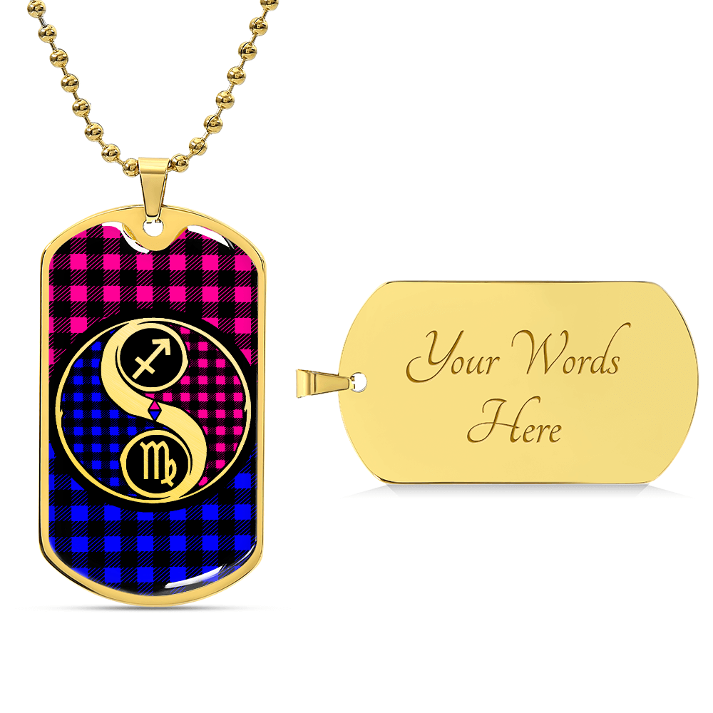 Virgo and Sagittarius Zodiac Necklace