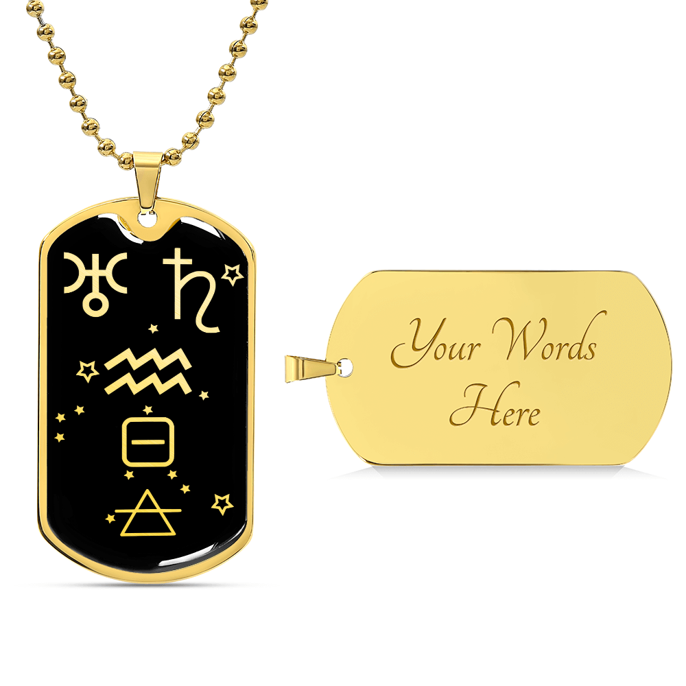 Aquarius Zodiac Necklace