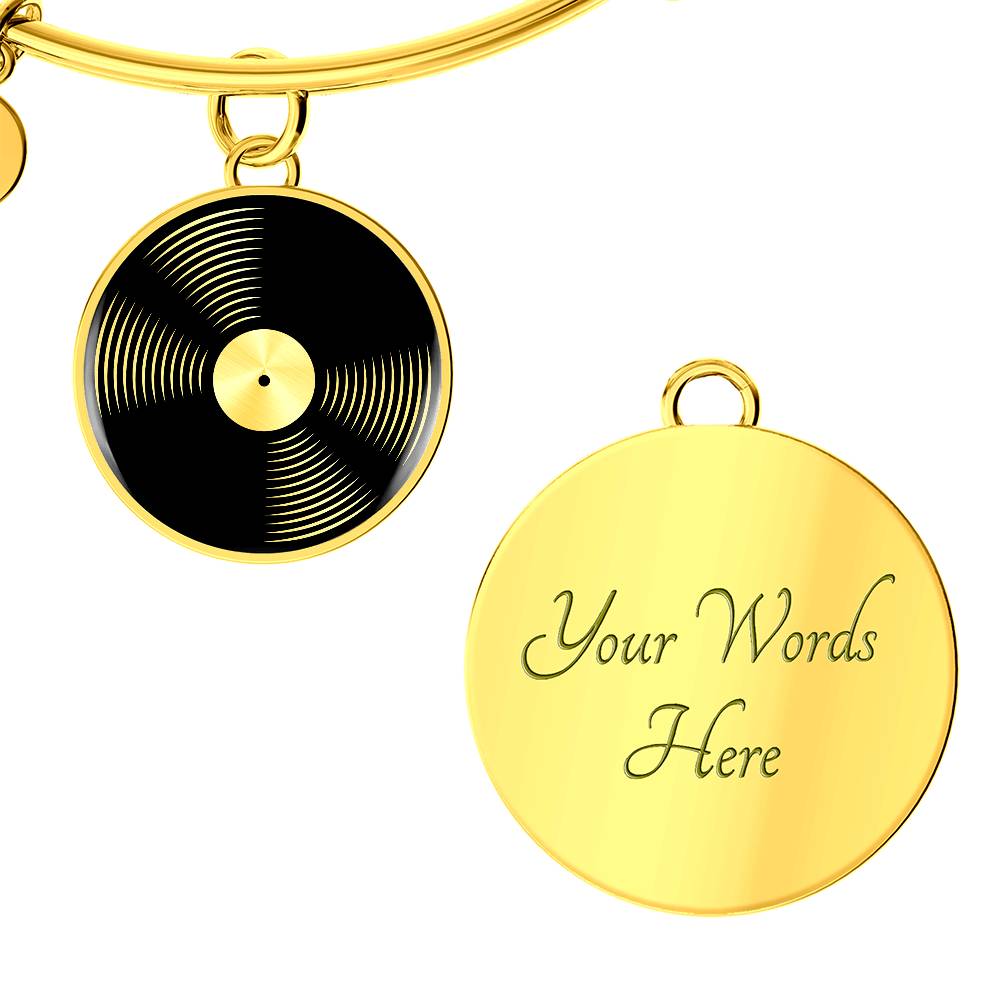 Custom Vinyl Record Bracelet