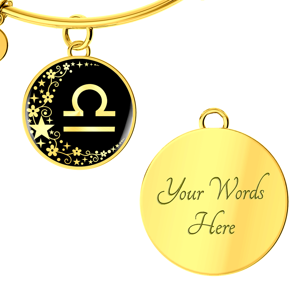 Libra Zodiac Pendant Bracelet