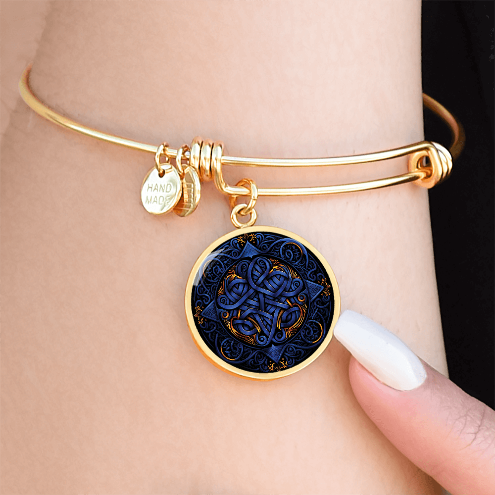 Blue Celtic Knot Bracelet - Romantic Pendant Jewelry