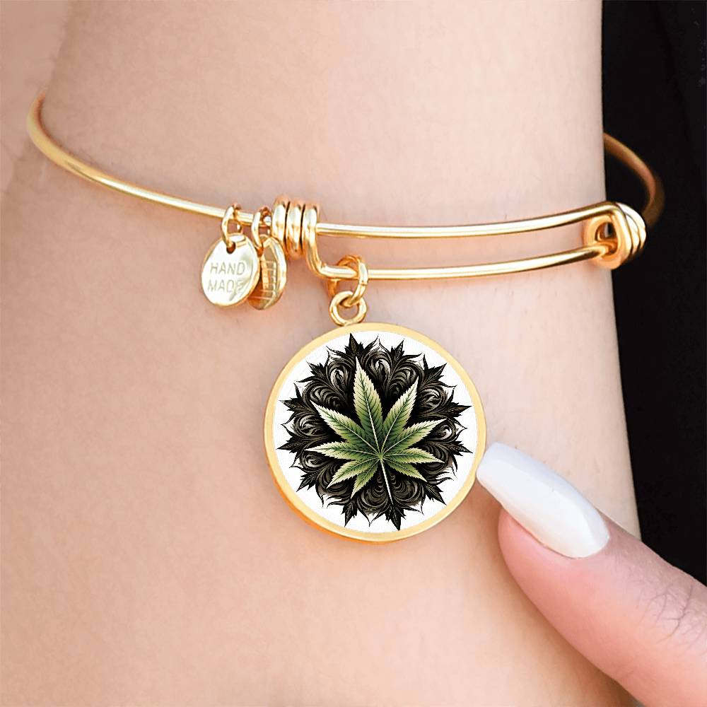 Marijuana Leaf Bracelet