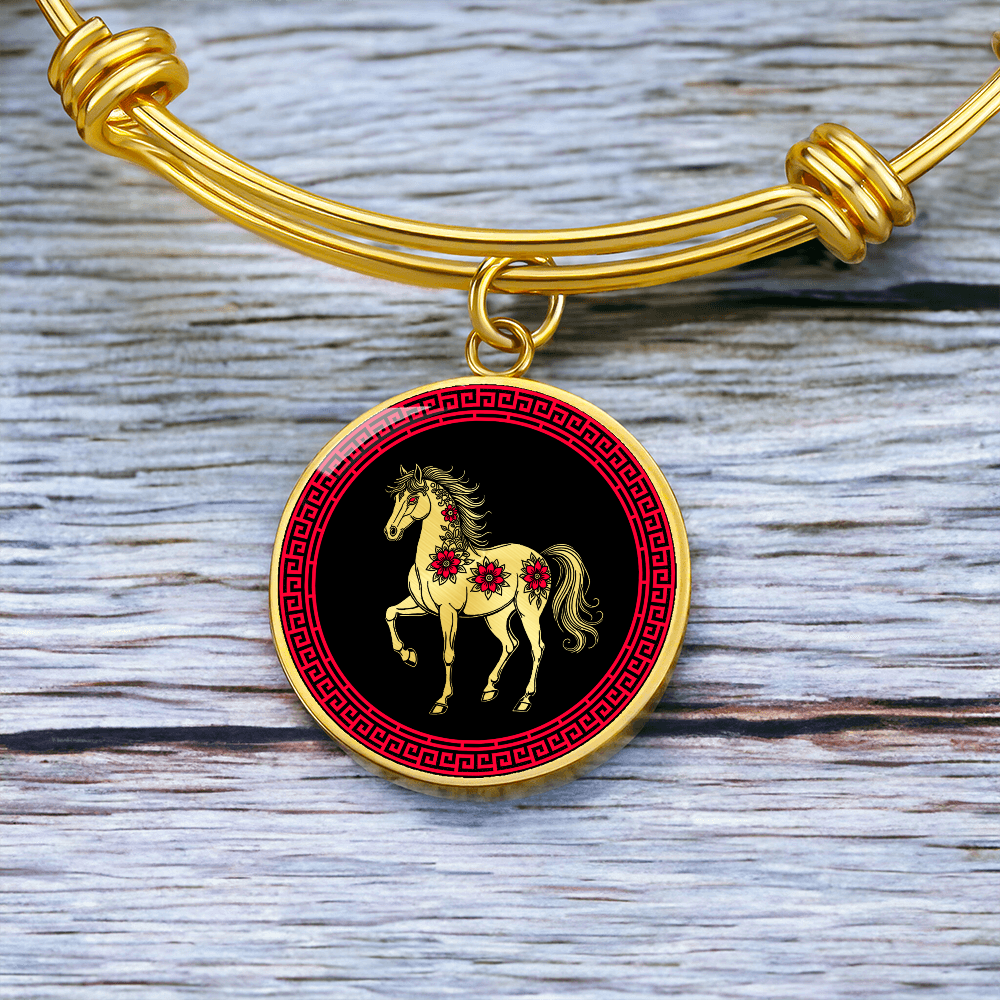 Horse Bracelet Chinese Zodiac Animal Pendant Jewelry