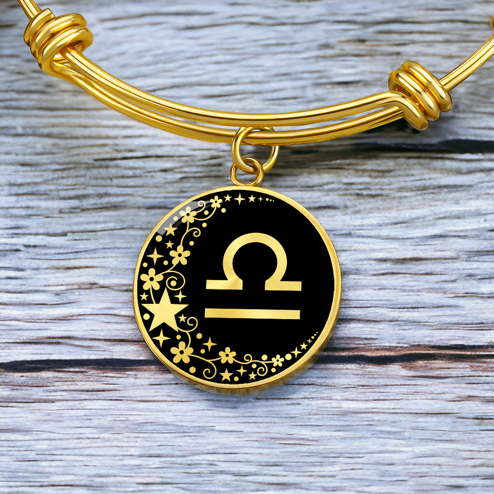 Libra Zodiac Pendant Bracelet