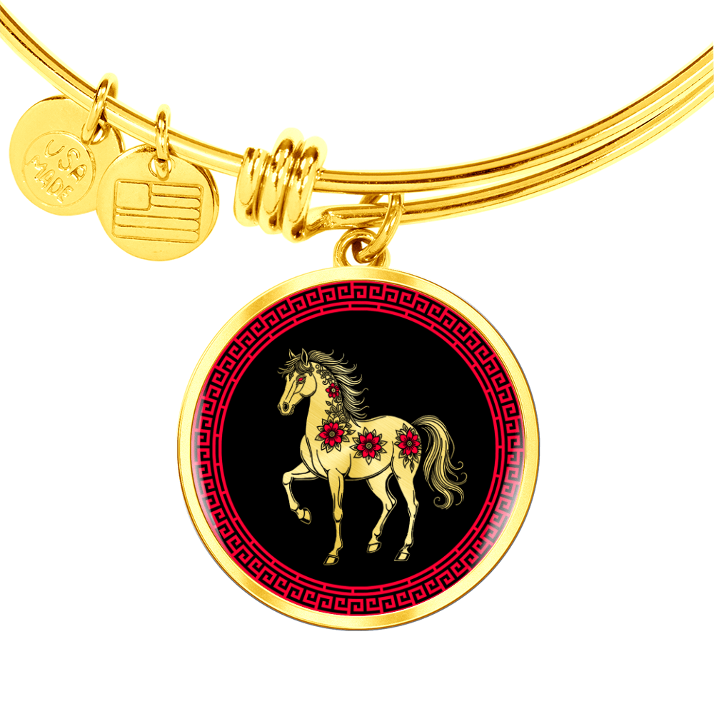 Horse Bracelet Chinese Zodiac Animal Pendant Jewelry