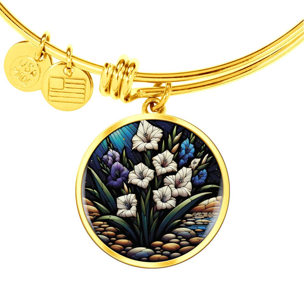 Gladiolus August Flower Bracelet
