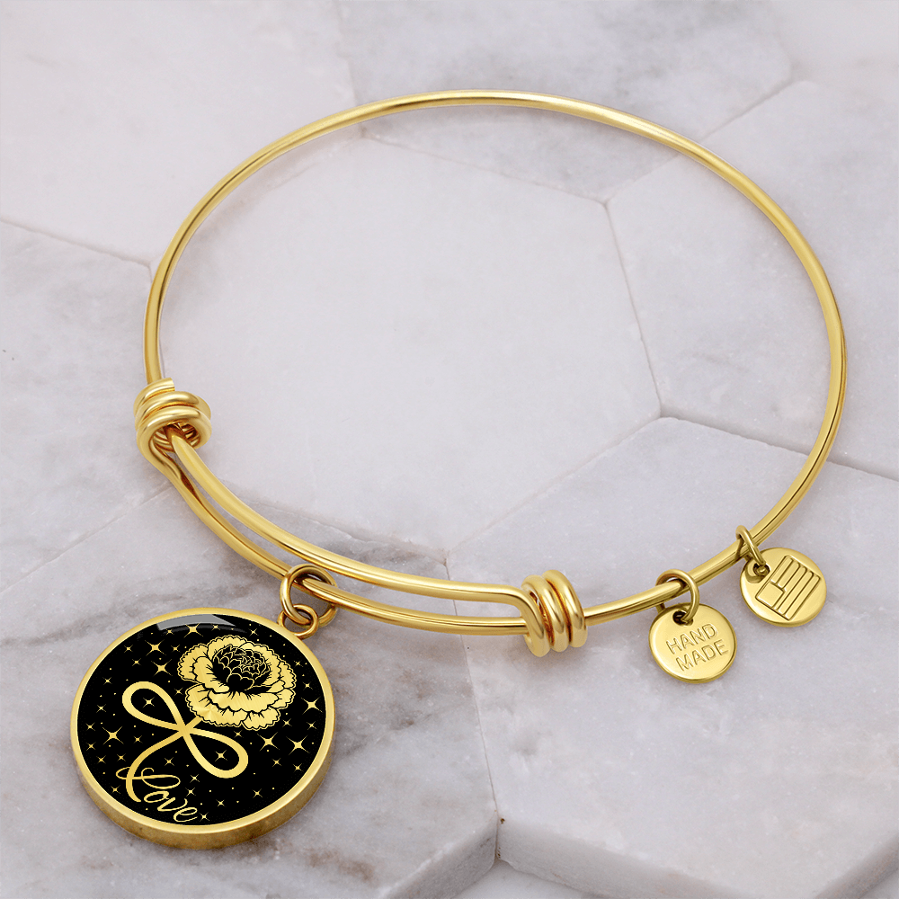 Infinity Carnation Bracelet