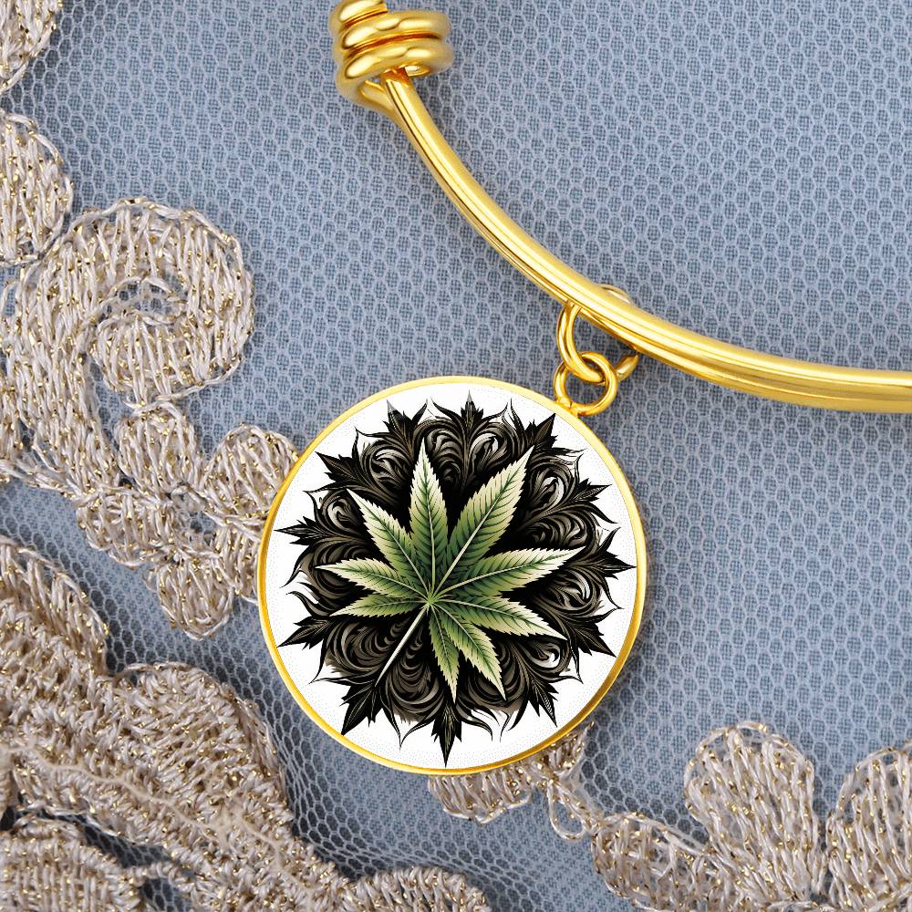 Marijuana Leaf Bracelet