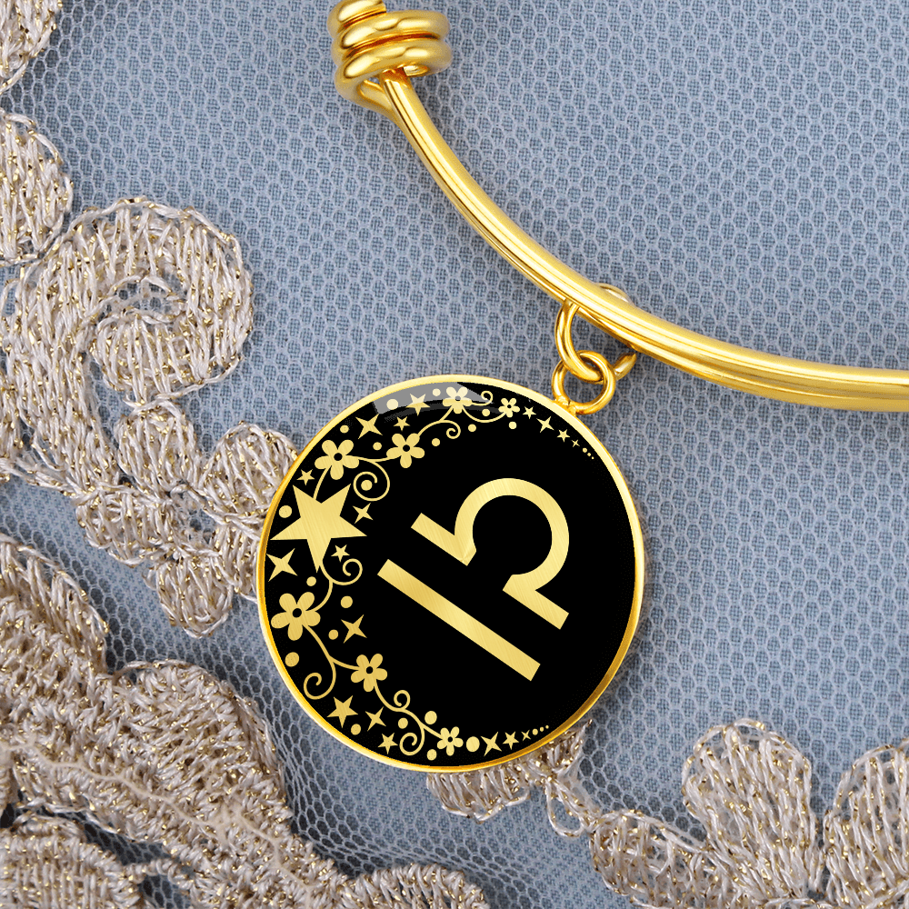 Libra Zodiac Pendant Bracelet