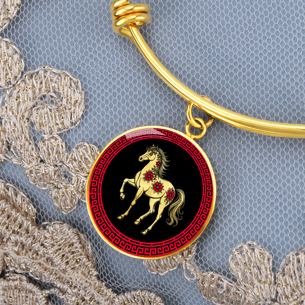 Horse Bracelet Chinese Zodiac Animal Pendant Jewelry