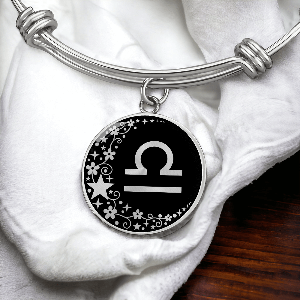 Libra Zodiac Pendant Bracelet