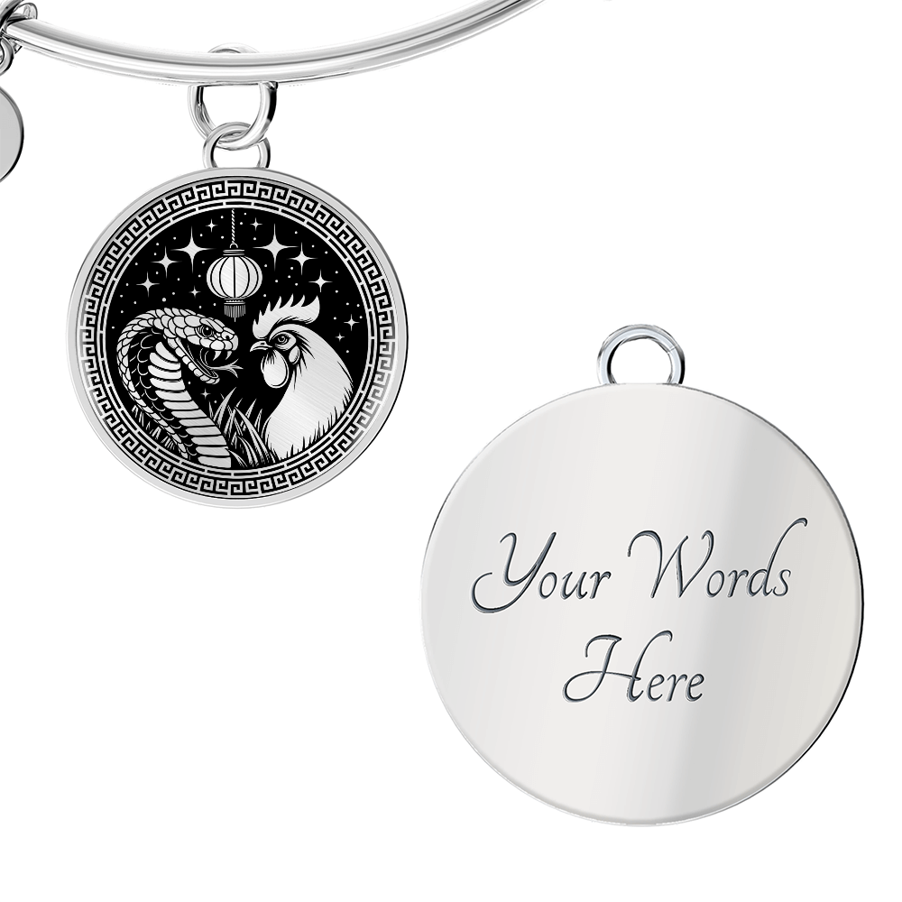 Year of The Rooster and Snake Bracelet