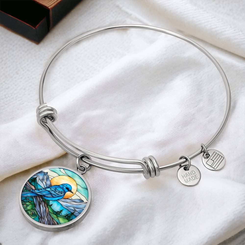 Stainless steel Blue Bird Bracelet