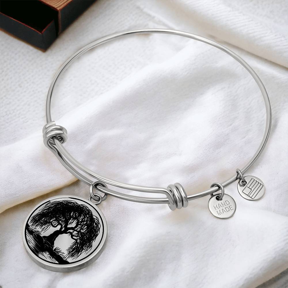 Weeping Willow Tree Bracelet laying down